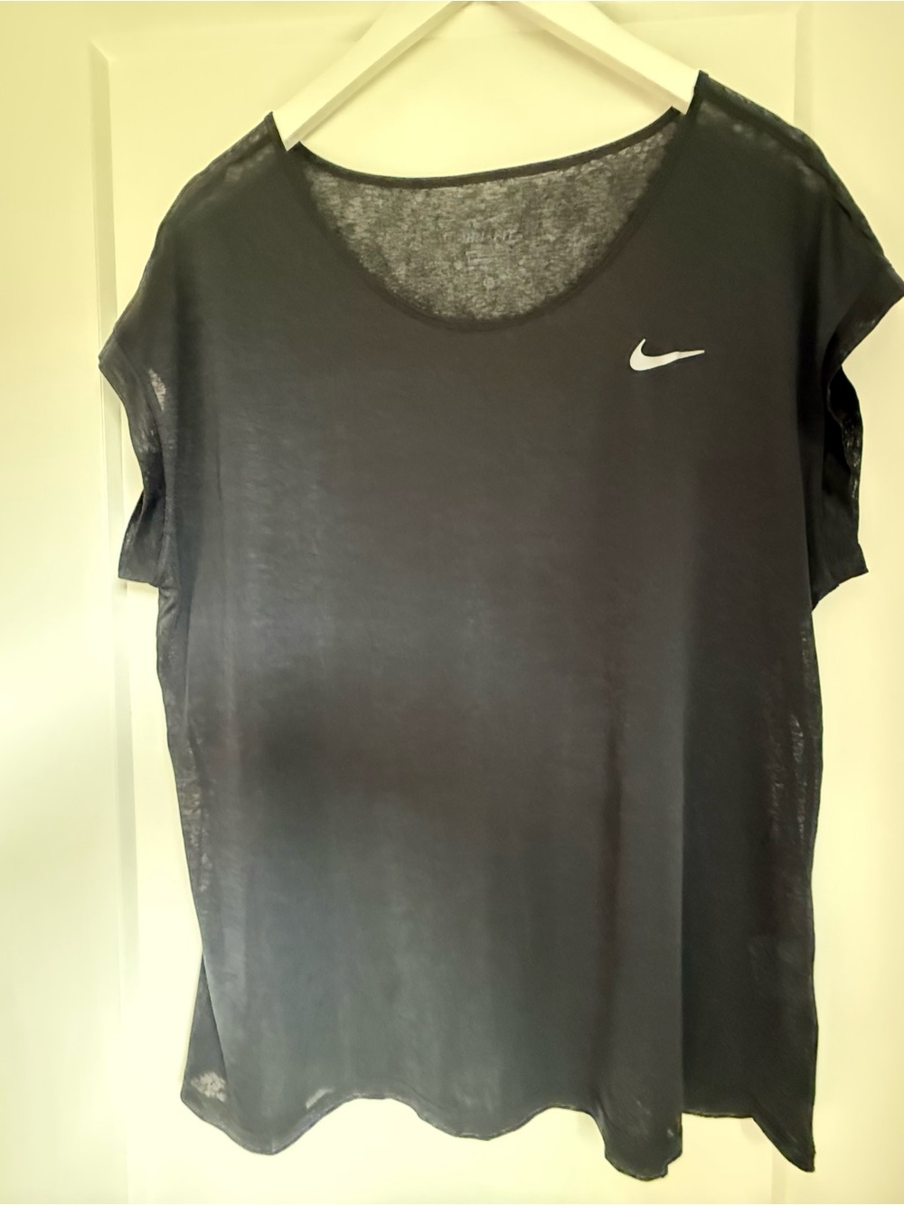 Nike Black Women's Short-Sleeve Crew Tee with Swoosh